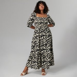 Rochie maxi cu model - Multicolor