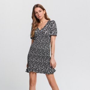 Rochie mini cu imprimeu floral - Multicolor