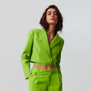 Blazer scurt - Verde