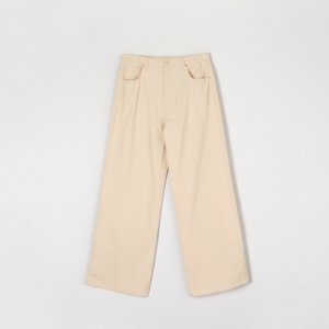 Blugi high waist wide leg - Ivory