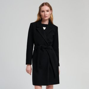 Pardesiu cu rând dublu de nasturi - Negru