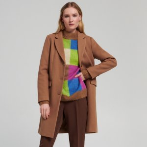 Palton cu adaos de lână - Bej