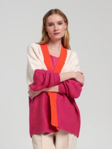 Cardigan cu mânecă voluminoasă - Oranj