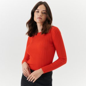 Pulover din viscoză - Oranj