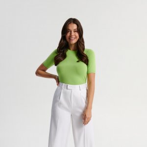 Pulover basic - Verde