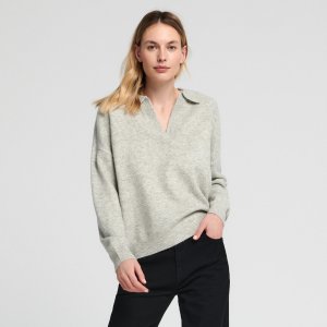 Ladies` sweater - Gri deschis