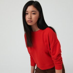 Bluză sport cu margini ripsate - Oranj