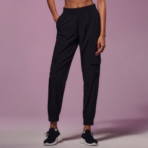Pantaloni GYM HARD cu margini elastice - Negru