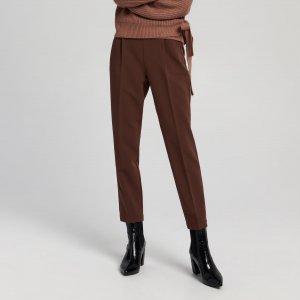 Pantaloni țigaretă - Maro