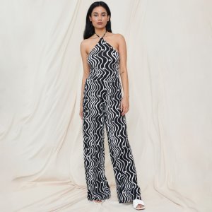 Pantaloni high waist loose - Multicolor