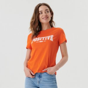 Tricou cu imprimeu - Oranj