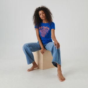 Tricou cu imprimeu - Albastru