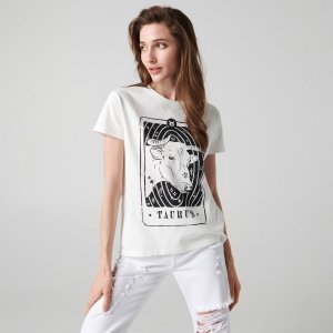 Tricou cu mânecă lungă - Alb