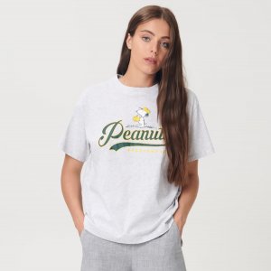 Tricou cu imprimeu Snoopy - Gri deschis