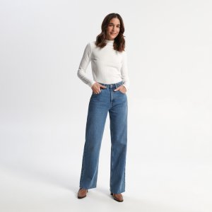 Tricou cu guler înalt - Ivory