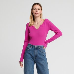 Bluză cu pliuri - Violet