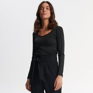 Tricou cu mânecă lungă - Negru