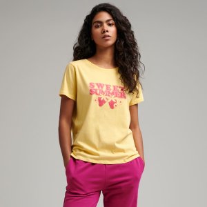 Tricou cu imprimeu - Galben