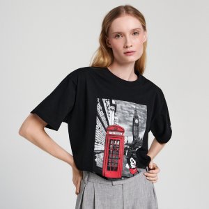 Tricou cu Mickey Mouse - Negru