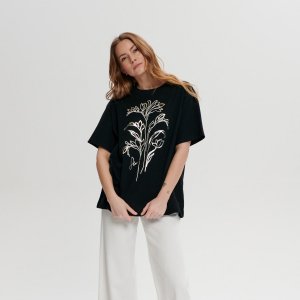 Tricou cu imprimeu - Negru