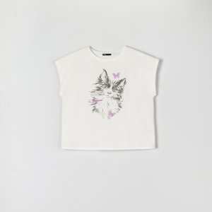 Tricou cu imprimeu - Ivory