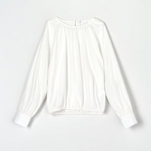 Bluză cu mâneci bufante - Ivory