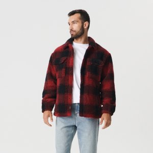 Geacă sherpa ecosez - Roșu