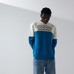 Bluză sport cu imprimeu - Albastru