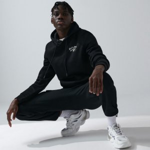 Hanorac cu buzunar marsupiu - Negru