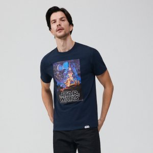 Tricou Star Wars, cu imprimeu - Bleumarin