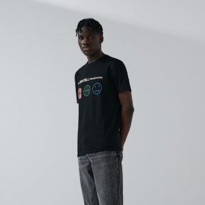 Tricou cu imprimeu - Negru