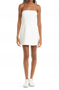 Esther Strapless Cotton Blend Minidress