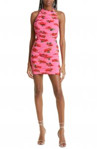 Sonia Floral Halter Minidress