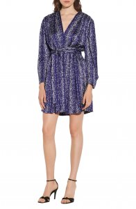 Stripe Long Sleeve Minidress