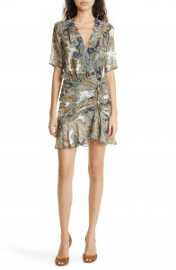 Dakota Paisley Silk Minidress