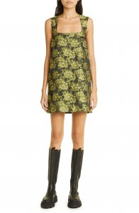 Jacquard Suiting Minidress