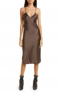 Polka Dot Silk Slipdress