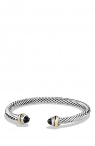 Cable Classics Bracelet with Semiprecious Stones & 14K Gold Accent, 5mm