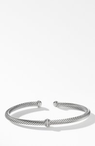 Cable Classic Center Station Bracelet with Diamonds