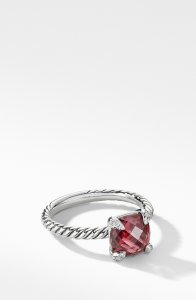 Chatelaine® Ring with Semiprecious Stone and Diamonds