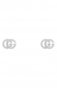 Running G 18K Gold Stud Earrings