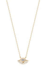 Alexa Jordyn Diamond Evil Eye Pendant Necklace