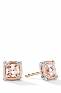 Petite Chatelaine® Stud Earrings with Semiprecious Stone and Diamonds