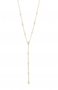 Monaco Diamond Bezel Y Necklace