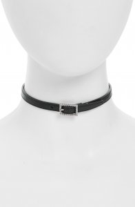 Crystak Buckle Choker Necklace