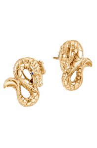 John Hardy Naga 18K Gold Stud Earrings