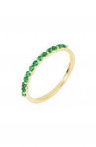 El Mar Emerald Band Ring