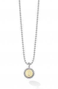 Signature Caviar Initial Pendant Necklace