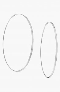 Large Flat Magic Hoop Earrings