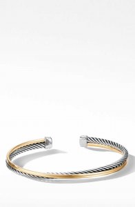 Crossover Bracelet with 18K Gold